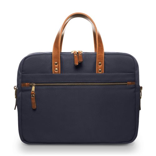 Canvas Laptop Bag - Navy Blue