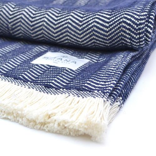 Herringbone Cotton Throw Blanket