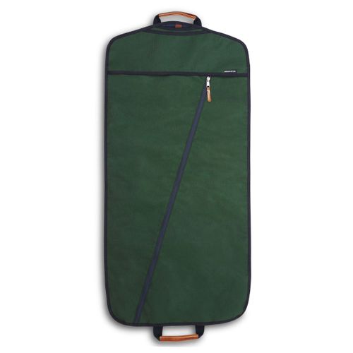 Zip Up Garment Bag - Hunter Green/Navy