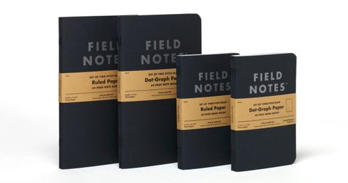 Pitch Black Memo Books - Ruled or Dot-Graph