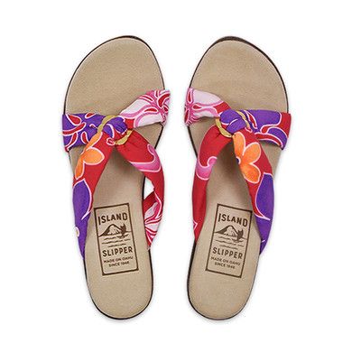Fabric Paradise Slide with Ring Wedge