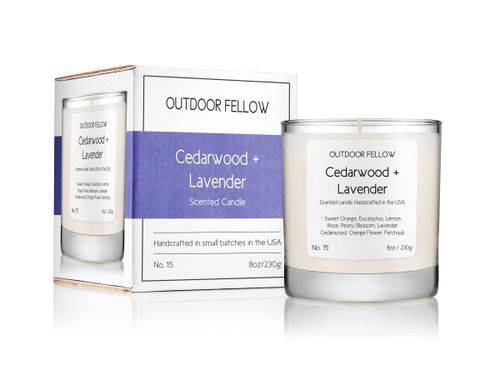Cedarwood and Lavender Scented Candle