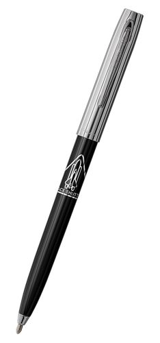 Black & Chrome Cap-O-Matic Space Pen, Shuttle Imprint