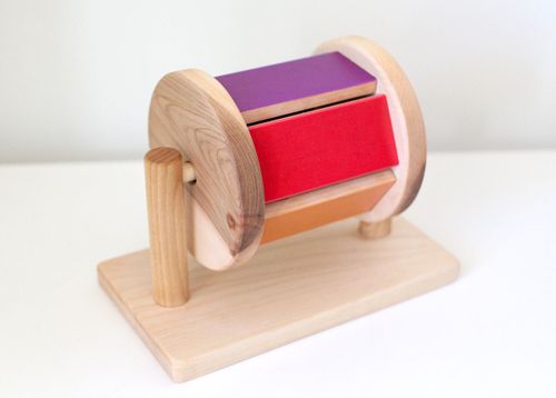 Montessori Spinning Rainbow Drum