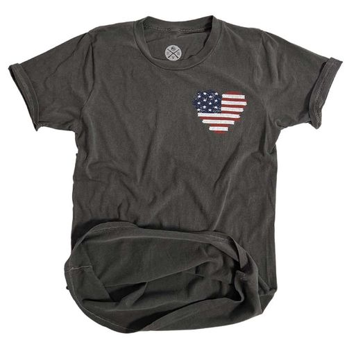 Women's Heart Of America Patriotic Tee