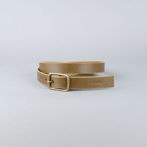 Slim Belt (1") in Olive Bridle Leather