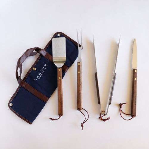 15"  Tail-Gater 4-Piece Barbecue Set