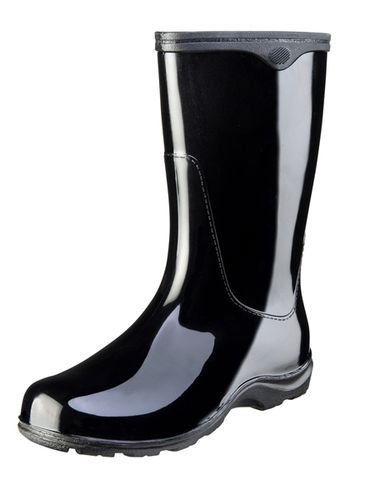 Midnight Black Fashion Boots by Sloggers.  Waterproof, comfortable and fun.  Made in the USA