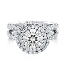 Danhov Solo Filo Exclusive Engagement Ring in 14K White Gold