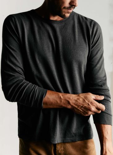 Long Sleeve Faded Black Crew