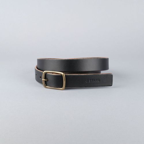 Slim Belt (1") in Black Bridle Leather