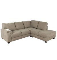 Bryce Sectional Sofa - Microfiber L Shaped Sectional