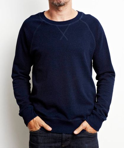 Glory Days Raw Indigo Crew Sweatshirt