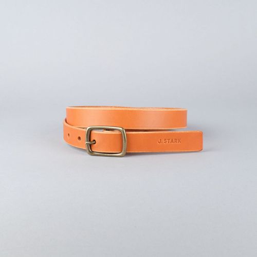 Slim Belt (1") in Tan Bridle Leather