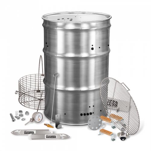 BPS Pre-drilled SS Drum Smoker Kit
