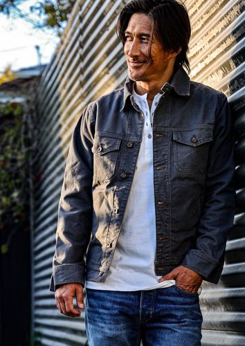 Men's Artcher Flat Felled Seam Jacket - Gray