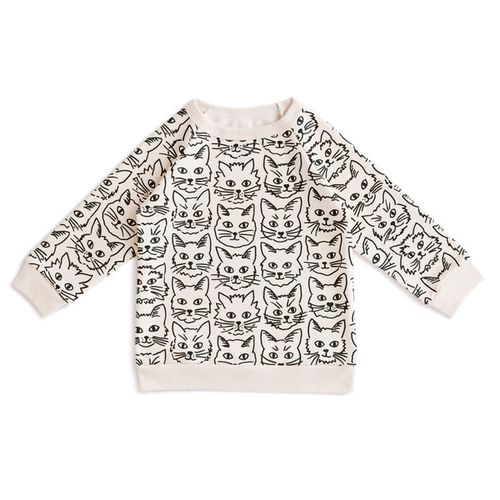 Sweatshirt - Kitties Black