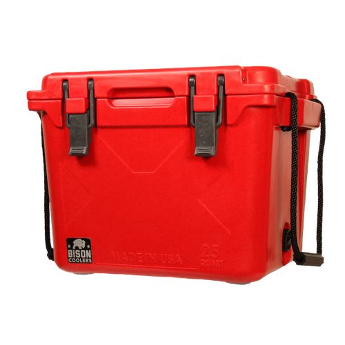 Red 25 QT Bison Cooler