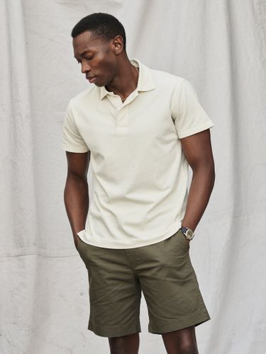 Sueded Cotton Polo natural Venice Wash