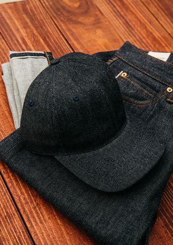 Selvedge Dnim Ball Cap in Vidalia Mills