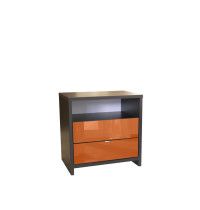 Futurista Nightstand - 2 Drawers, Open Top