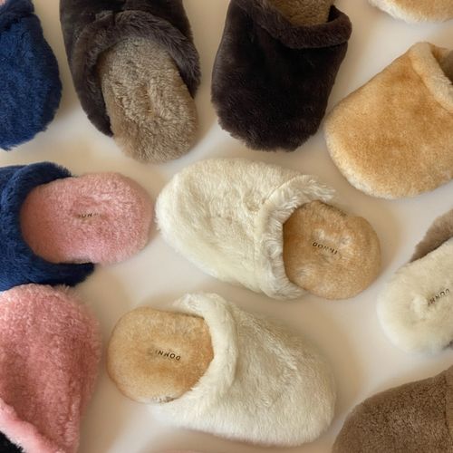 Shearling Slipper Slides