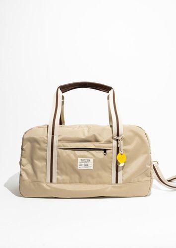 NELLIE | KHAKI NYLON + BROWN LEATHER