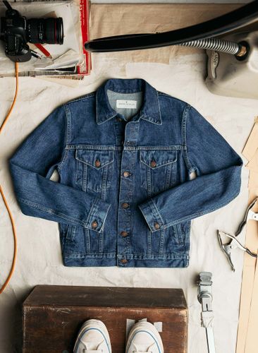 Wilkins Jacket in Washed Indigo