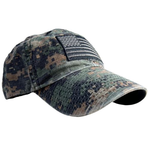 American Flag Digital Camo Range Hat Made In USA