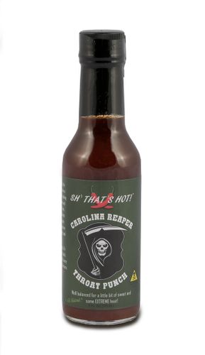 Carolina Reaper Throat Punch hot sauce