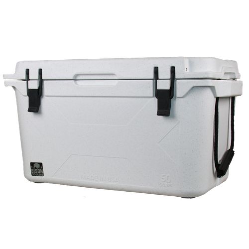 White 50 QT Bison Cooler