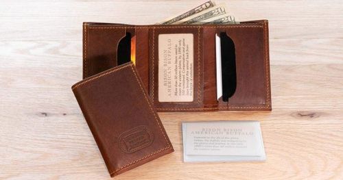 Buffalo Leather Three Fold Wallet