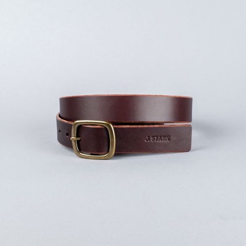 Standard Belt (1.25") in Dark Brown Bridle Leather